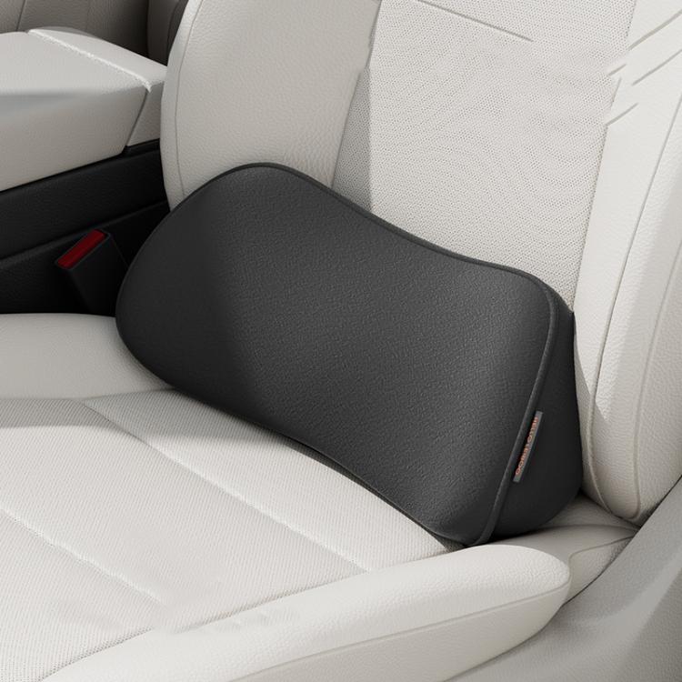 Car Driver Seat Memory Foam Support Lumbar Cushion(Four Seasons Black)