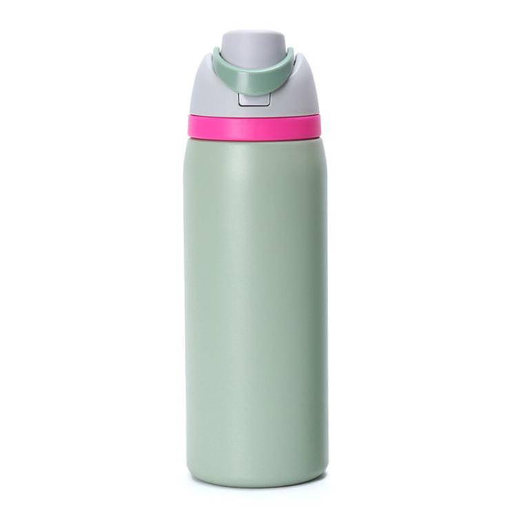 

304 Stainless Steel Thermos Portable Sports Direct Drinking Kettle, Capacity: 16oz(Bean Green)