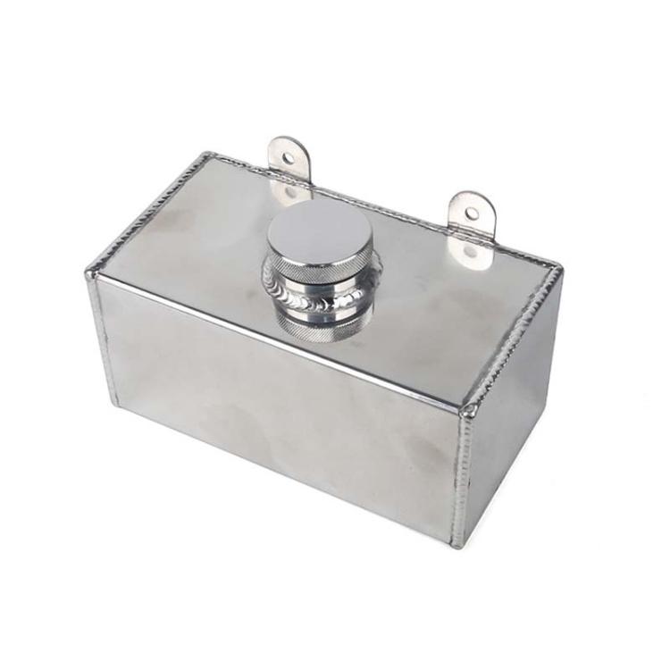 

2L Car Modified Aluminum Alloy Auxiliary Water Tank Heat Dissipation Breathable Pot(Silver)