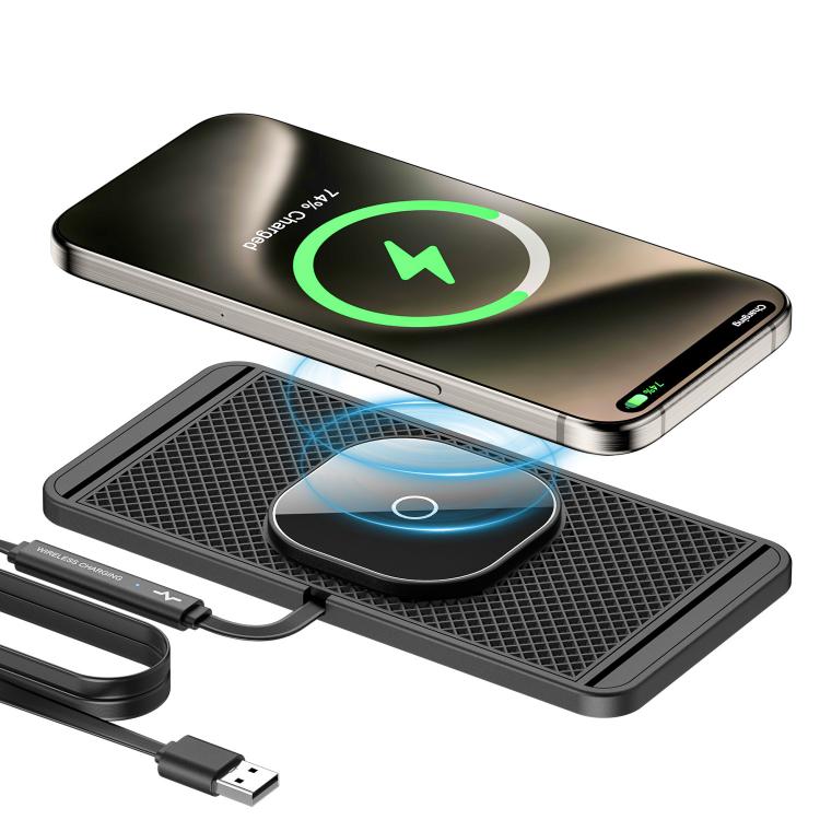 

Car Magnetic Avoid Camera Wireless Charging Anti-slip Pad(USB Interface 1m)