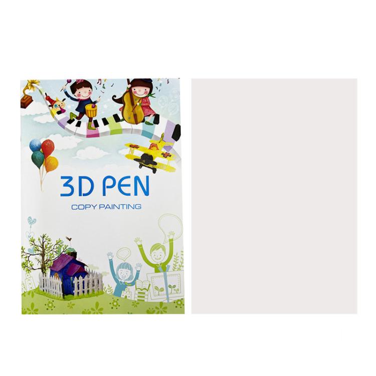 

40 Pictures Thickened Large 3D Printing Pen High Low Temperature Compatible Drawing Book With Tracing Board