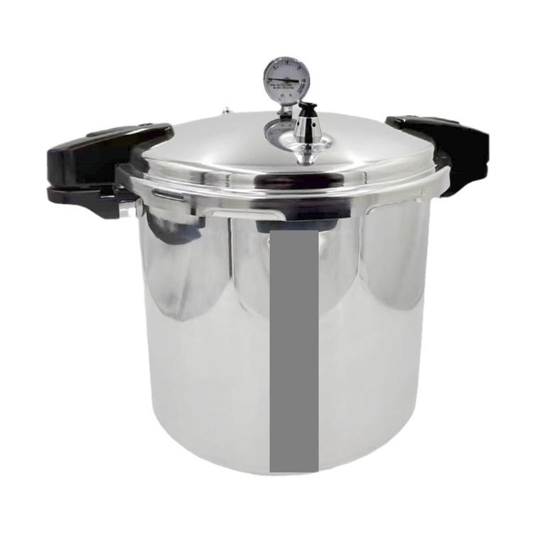 

100kPa 32cm/23L Pressure Cooker Induction & Gas Stove Compatible Aluminum Alloy Straight Body Design & Built-in Gauge