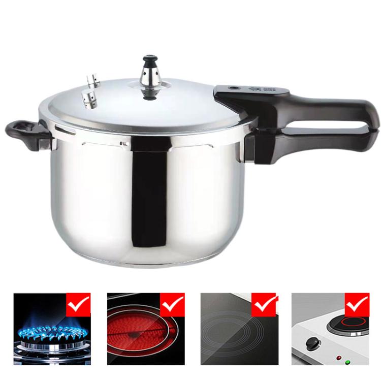 

Jinxi 18cm-3L 63-77kPa Pressure Cooker 304 Stainless Steel Safety Lock Lid for Induction & Gas Stoves