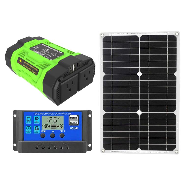 Gutor Inverter Gurxun Modified Wave Inverter With 18W Solar Panel + 30A Controller ...