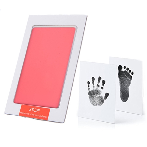 

Non-Toxic Baby Handprint Footprint Imprint Souvenirs Infant Clay Toy Gifts(Pink)