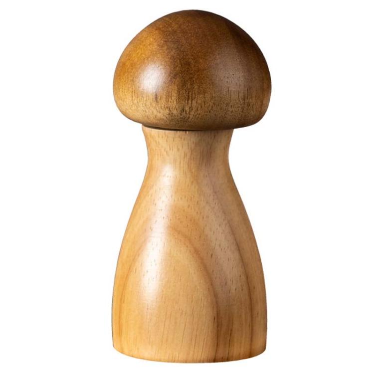 

Mushroom Shaped Pepper Grinder Wooden Kitchen Grinding Tool, Spec: Single WIth Box