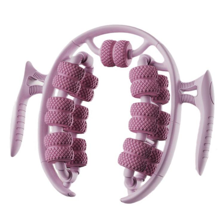 

26 Rounds Dual Row Circular Leg Slimming Clamp Arm Massager(Pink)