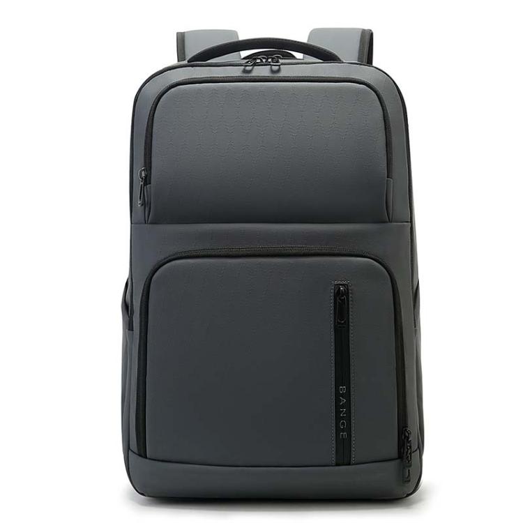 BANGE BG-7822 Large Capacity Multi Compartment Computer Backpack Student Schoolbag(Gray)