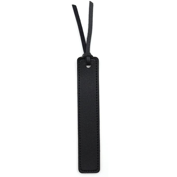 

Leather Divider Bookmarks Portable Office Bookmark Holder Reading Divider(Black)