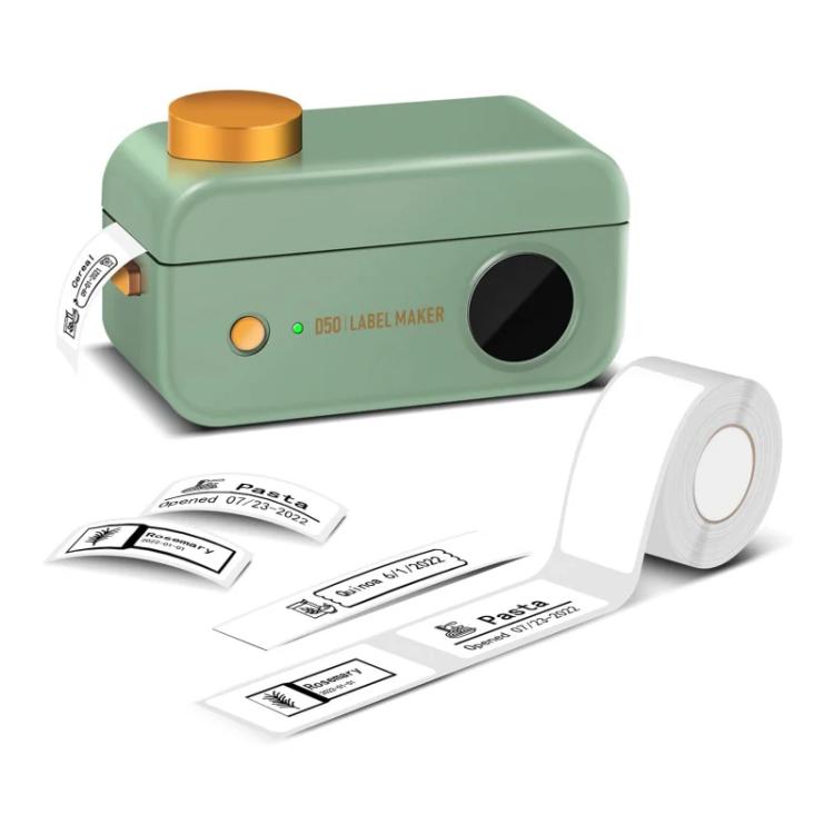 

Phomemo D50 Large Home Label Maker Thermal Label Printer For 16/20/24mm Labels(Green)