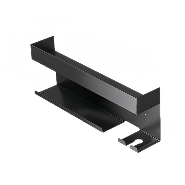 

For Dyson Wall-Mounted Curling Iron Hair Dryer Storage Rack, Specification: Black Aluminum