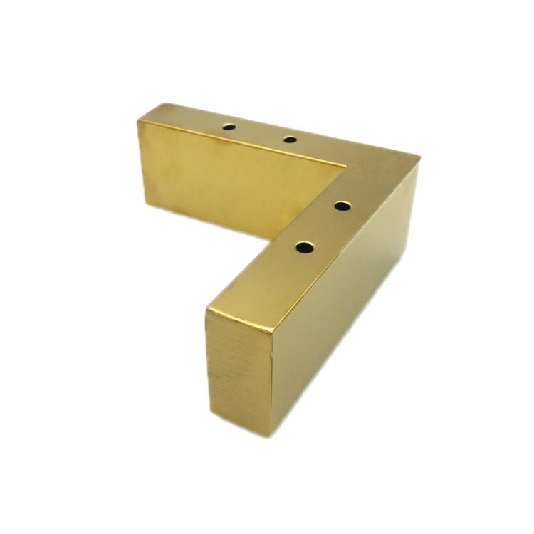

5.5cm Sofa Legs Stainless Steel Heightened Nightstand Support Legs, Style: 7-Shaped Leg (Brushed Gold)