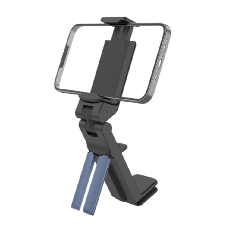 

Multi-Functional Travel Mini Desktop Stand Adjustable Rotating Folding Portable Mobile Phone Stand(Black)