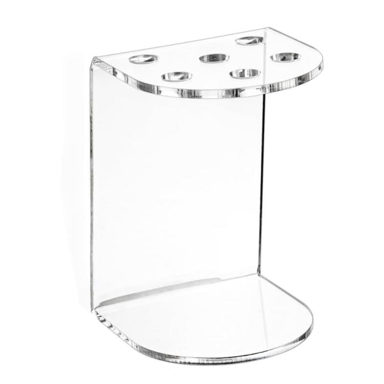 

1pc 6-Hole Acrylic Scissor Barber Tool Storage Display Stand