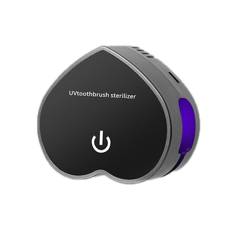 

Portable USB Rechargeable Toothbrush Sterilizer with UV Sterilization(Black)