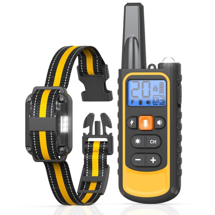 

Remote Control Dog Barking Control With Shock Collar, Specification: Yellow One-To-One