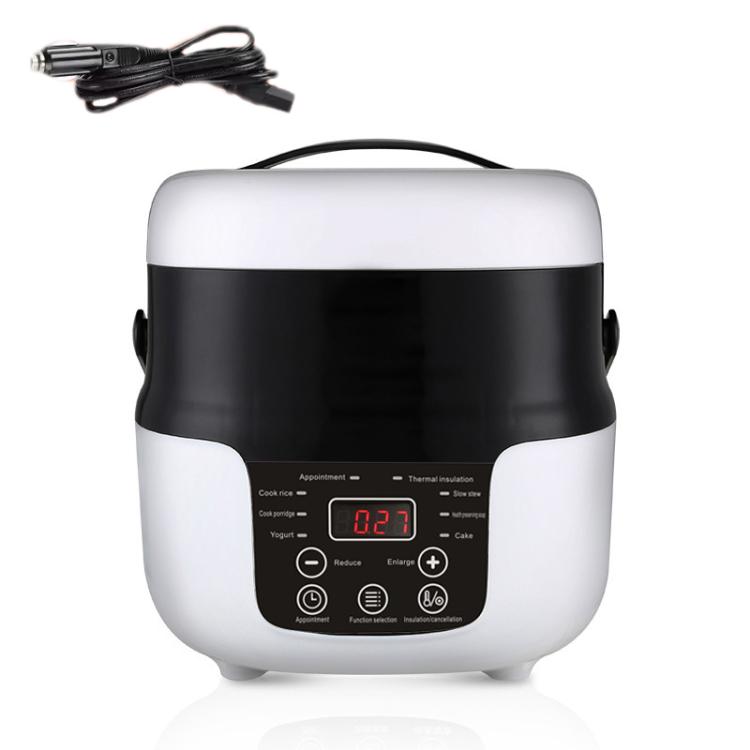 

12V-24V 2L Car-Mounted Push-Button Rice Cooker, Specification: English