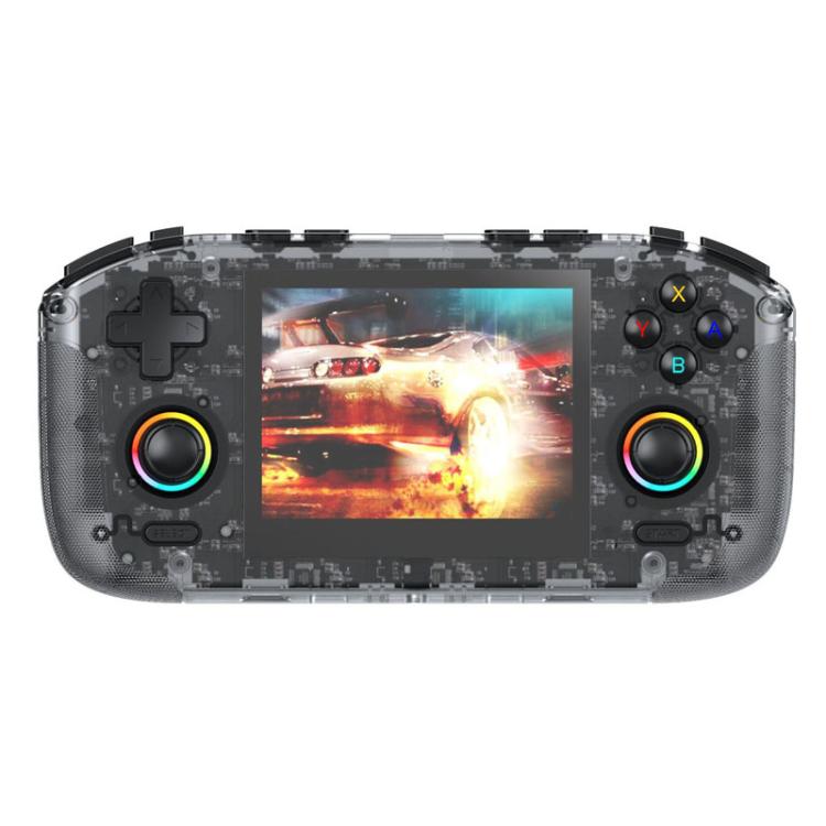 

RK35H Handheld Open Source Game Console Support 3D Online Double Play Portable Retro Game Machine, Memory: No Memory Card(Black)