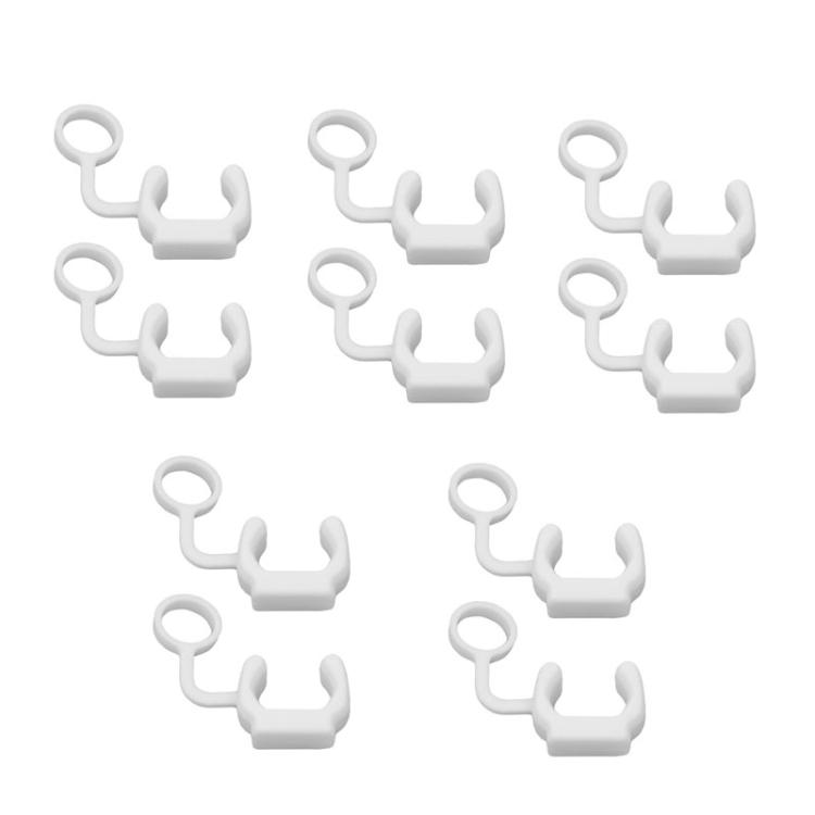 

10pcs Silicone Locking Buckle Sports Camera Accessories Safety Buckle Surfboard Base Fixed Base Plug Anti-Release Buckle(White)
