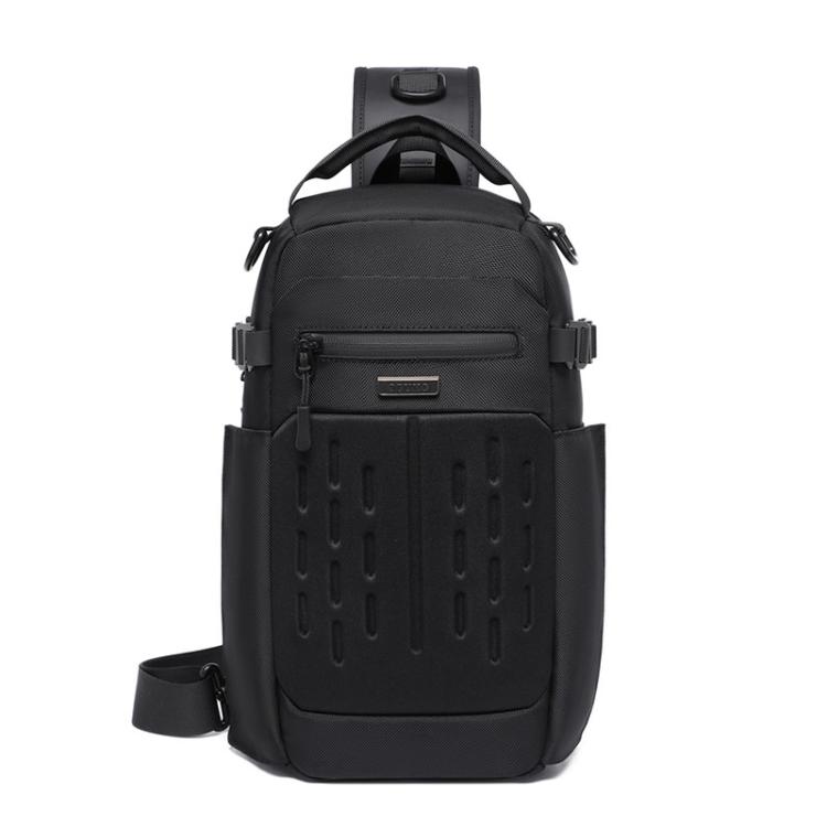 

OZUKO Men Multifunctional Waterproof Crossbody Bag(Black)