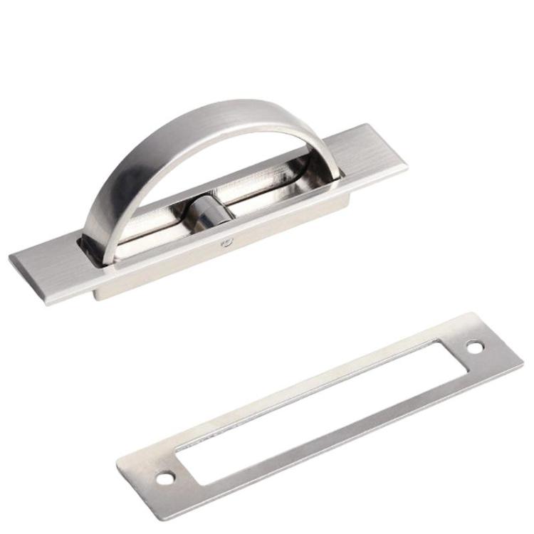 

Recessed Groove Concealed Handle For Cabinets Embedded Rotating Flip-Top Handle, Spec: 4206-85mm Brushed Strip