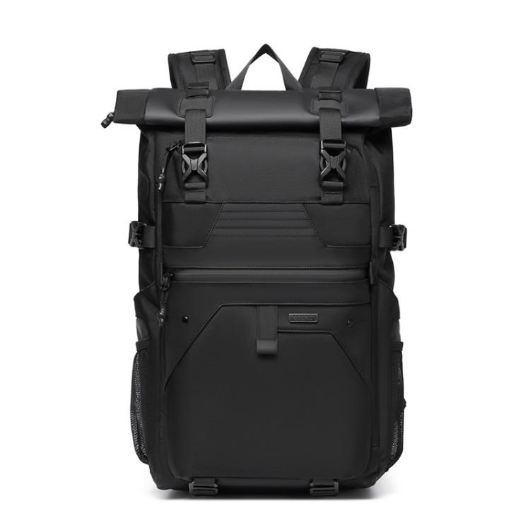 

OZUKO Large Capacity Waterproof Laptop Backpack for Commuters and Casual Use(Black)