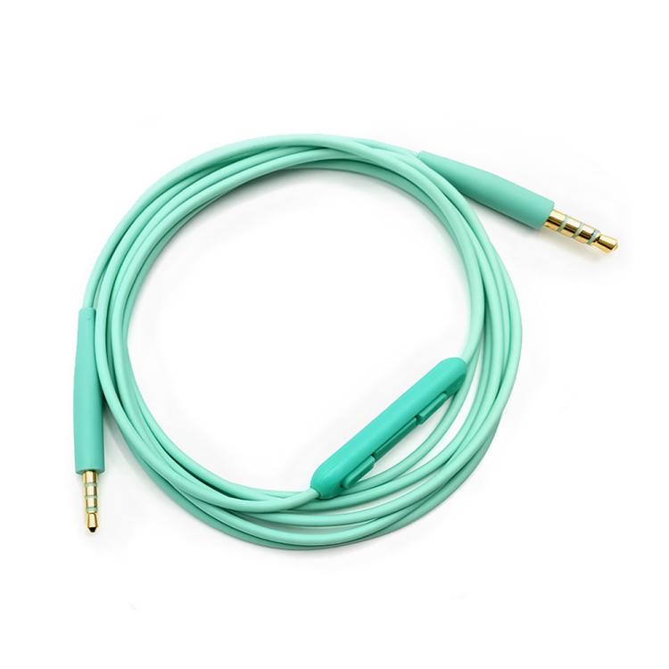 

For BOSE QC25 / QC35 / SoundLink OE2 Audio Headphone Cable With In-line Microphone, Length: 1.4m(Green)