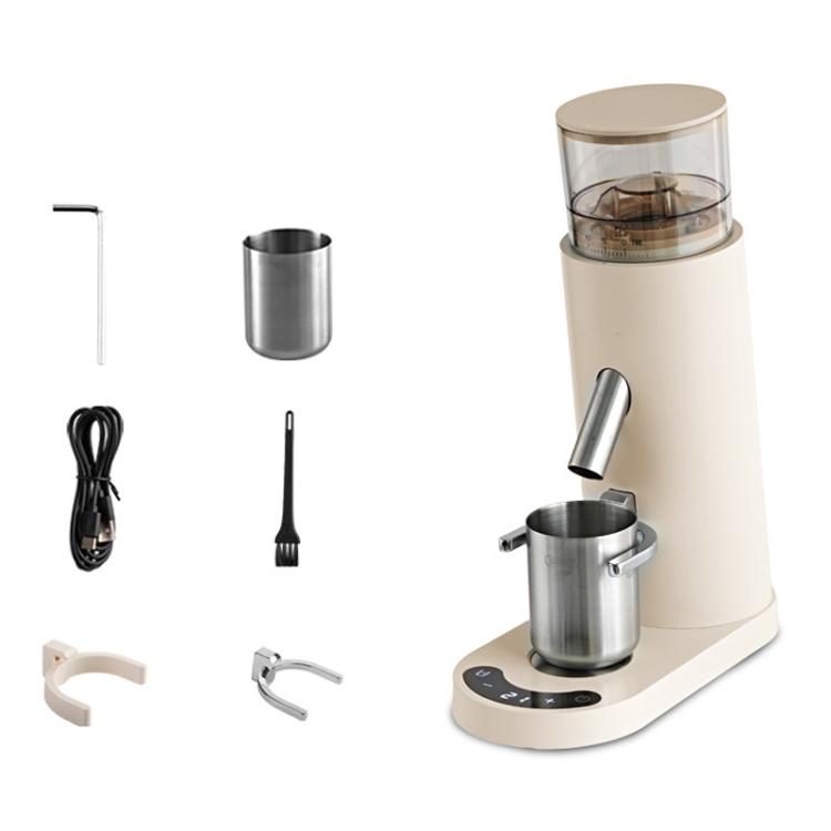 

Electric Coffee Grinder Small Coffee Machine With Adjustable Grind Size(White)
