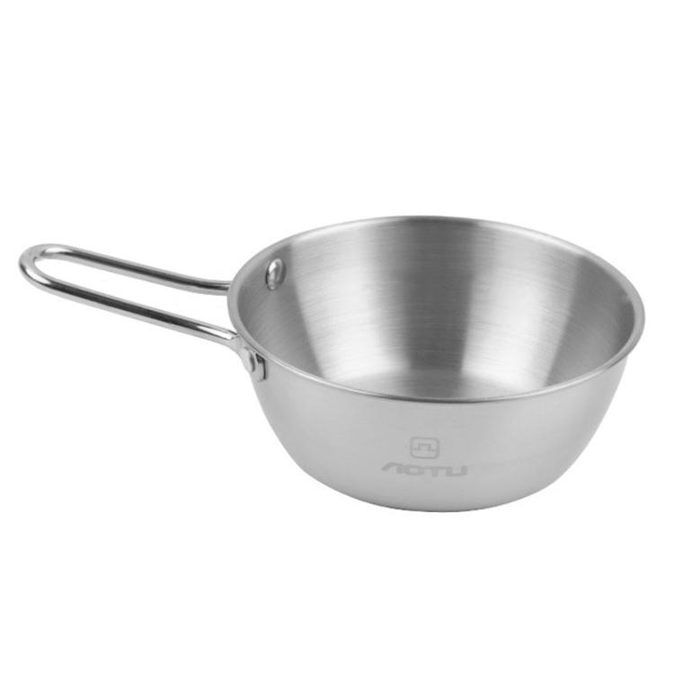 

AOTU AT6446 Outdoor 304 Stainless Steel Bowl Camping Tableware, Spec: 300ml