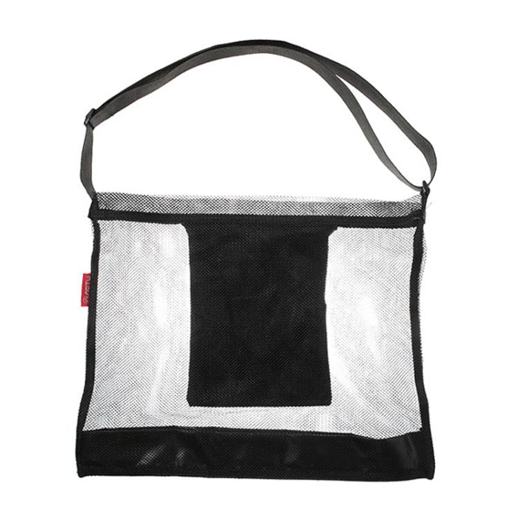 

AOTU AT6945 Portable Large Capacity Beach Bag Mesh Skeleton Camping Bag(Black)