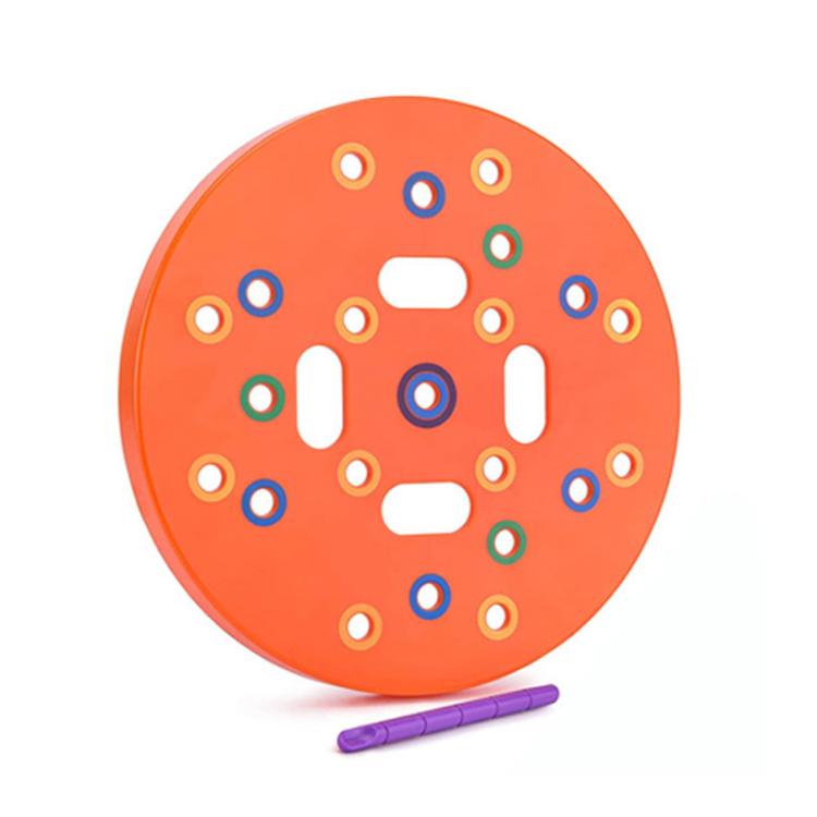 

Seeding Stencil Spacing Tool Vegetable Planting Board(Round Orange)