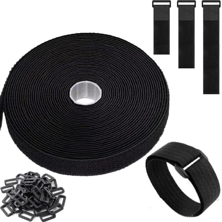 

Self-adhesive Hook-and-loop Nylon Tie Wraps, Length: 0.025 x 5m + 25 Hooks