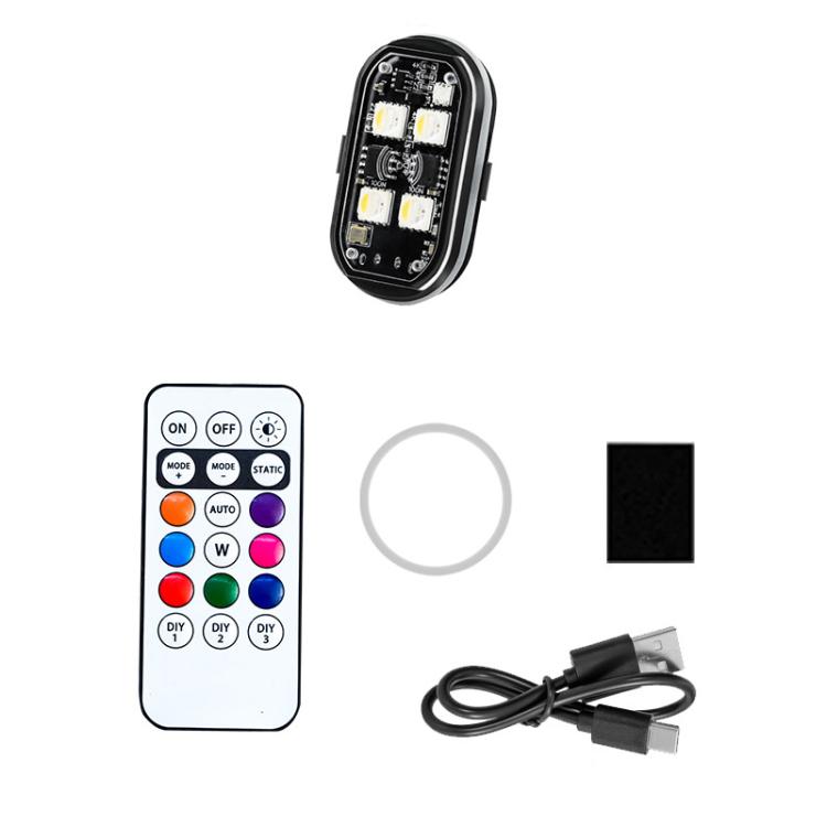 

Wireless Remote-Controlled Motorcycle LED Flashing Taillight For Retrofitting, Specification: 1 Light(Boxed)