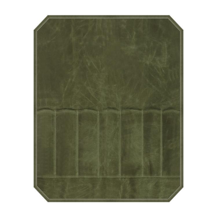 

Wet Wax Canvas Knife Organizer Picnic Portable Storage Bag(Army Green)
