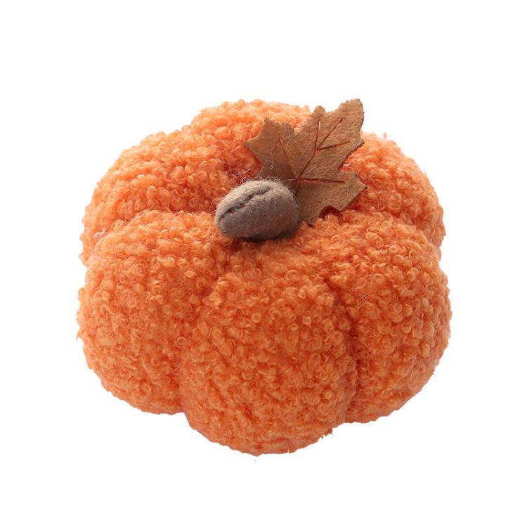 

Halloween Decoration Simulation Pumpkin Ornament Doll Gift(Orange)