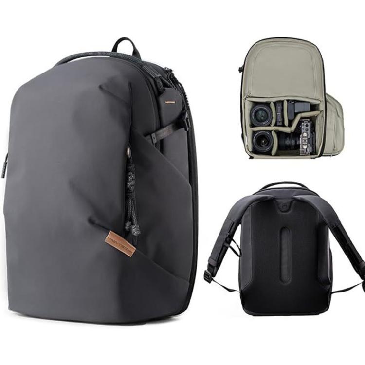 

16L 14inch Camera Backpack For Laptop/DSLR/Mirrorless & Drones Creative Shooting & Daily Commute Bag(Black)