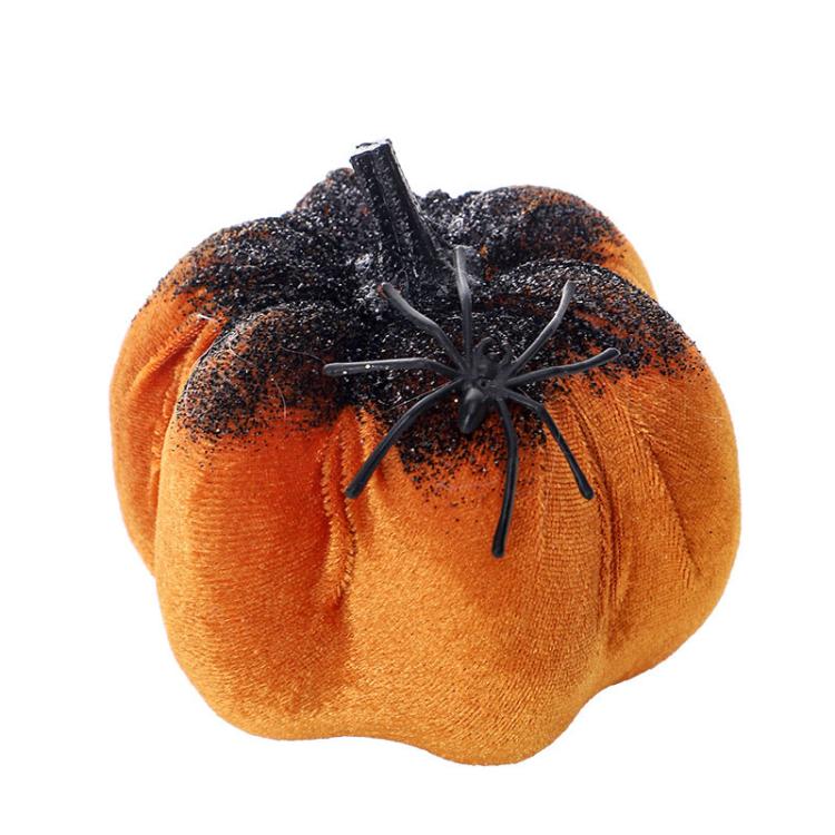 

Halloween Decoration Imitation Spider Pumpkin Ornament Doll Holiday Gift(Orange)