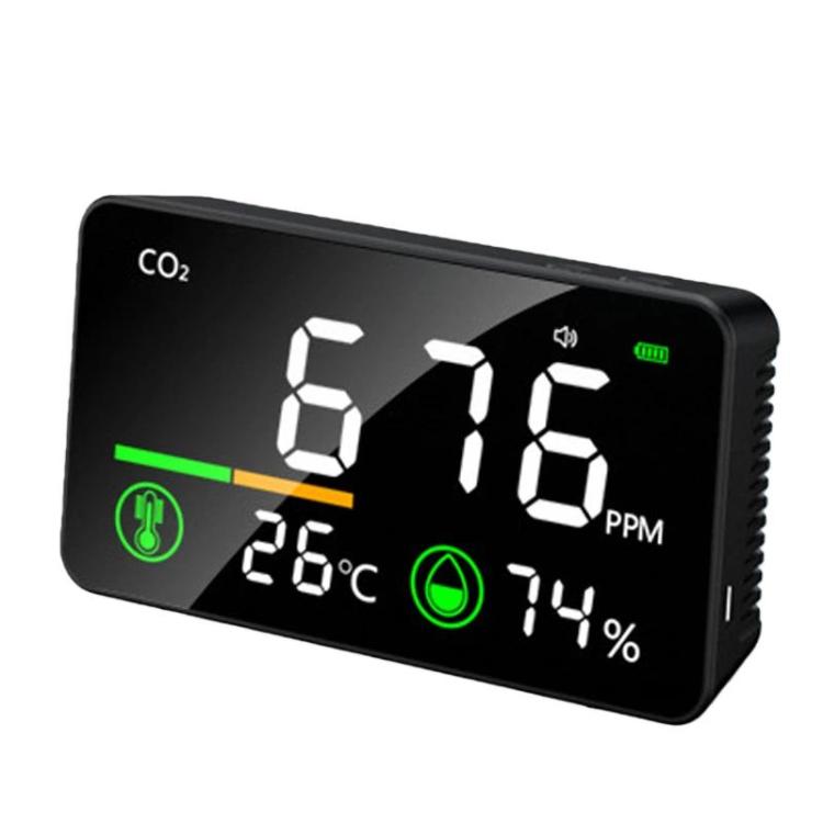 

TOMO-2 Carbon Dioxide Concentration Monitor Home Air Quality Tester(Black)