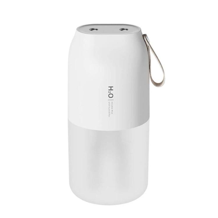 

Portable Dual-Spray Humidifier with USB Night Light(White)