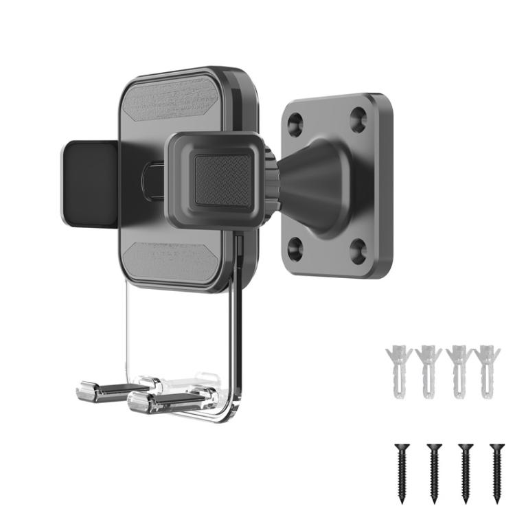 

Wall-Mounted Universal Phone Stand For Kitchen Living Room Bedroom(Black)