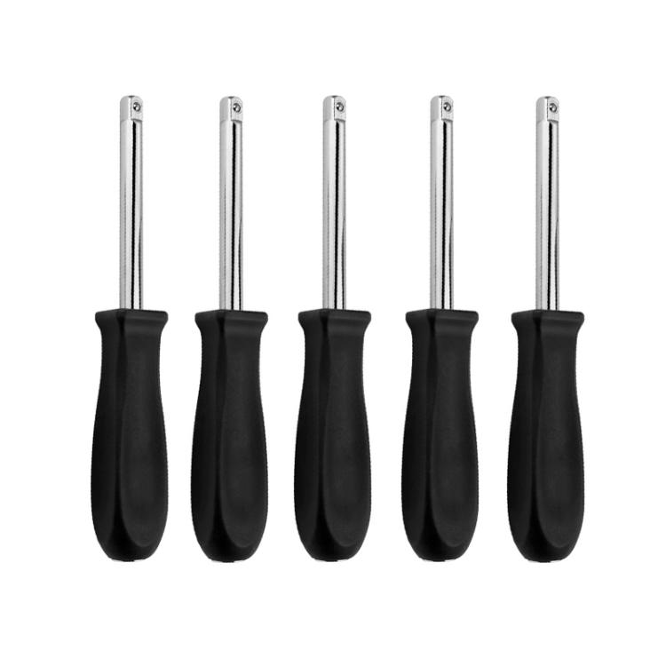 

5pcs Socket Wrench Handle Extension Rod Combination Repair Tool, 型号: 1/4x150mm Chrome Plated