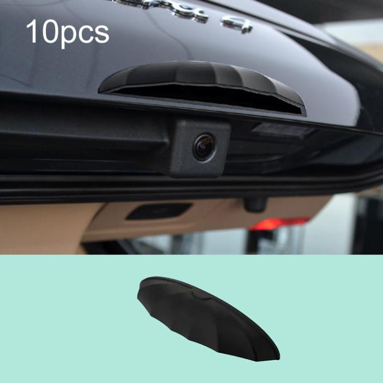 

10pcs Car Reverse Silicone Camera Rain Shield(Black)