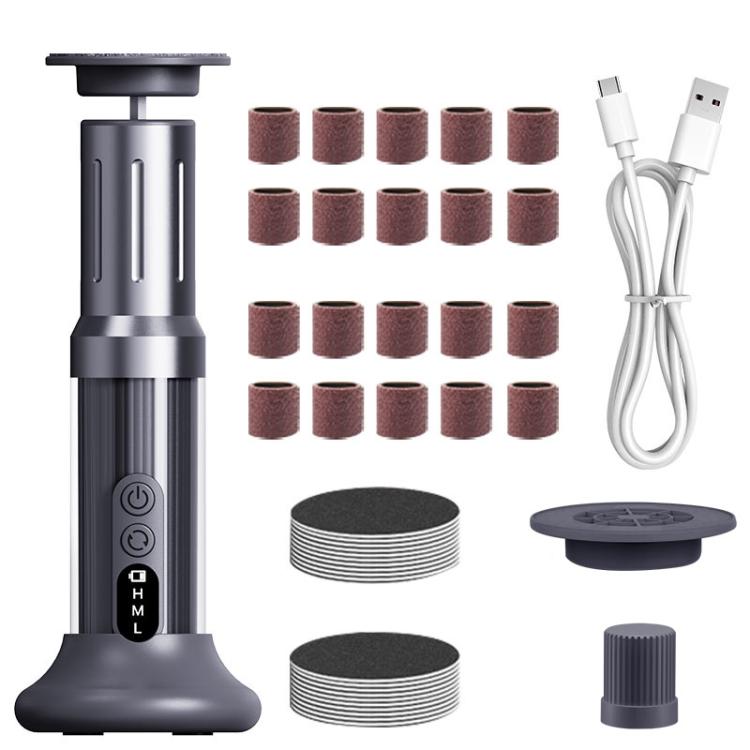 

Waterproof Electric Pedicure With Multi-Speed Adjustable Foot File(Gray)