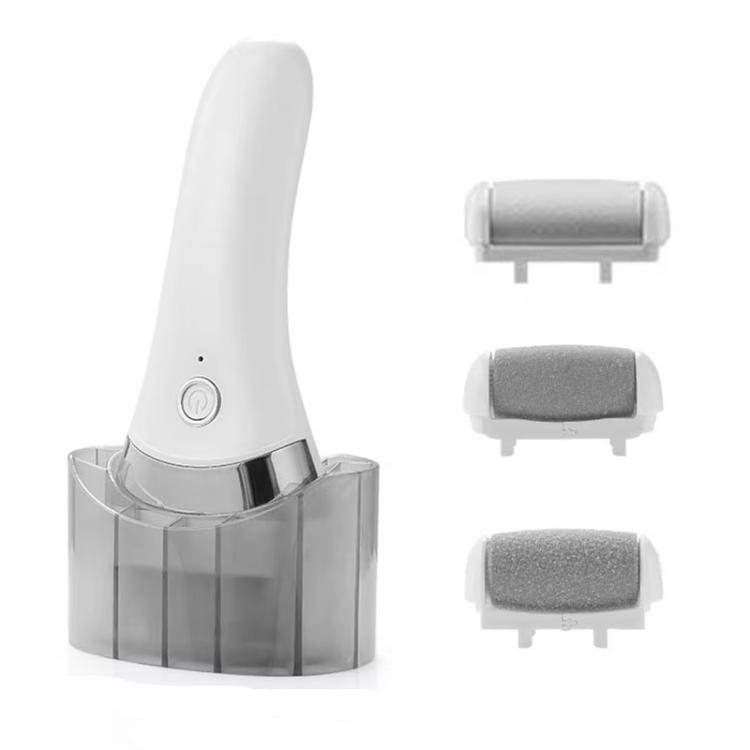 

Electric Callus Remover For Feet Rechargeable Foot File With 3 Speed Settings, Coarse/Medium/Fine Grinding Heads(White)
