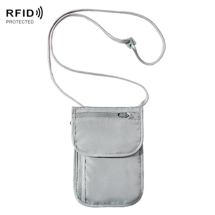 

Multi-Function RFID Anti-Theft Waist Pack Passport Phone ID Crossbody Small Hanging Bag(Gray)