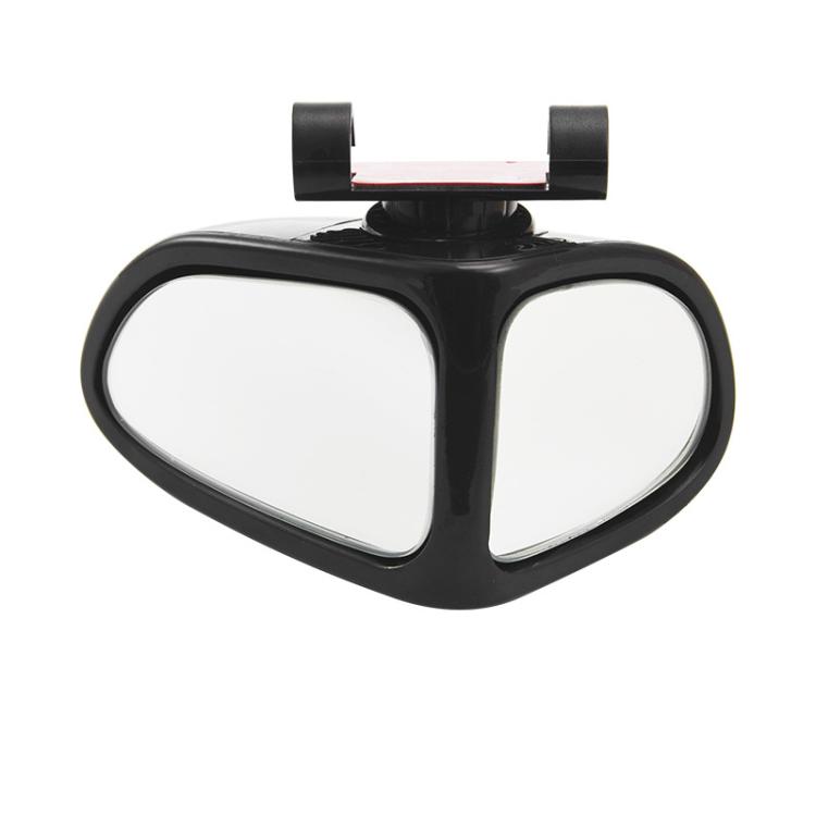

360 Degree Adjustable Wide-Angle Blind Spot Assist Mirror For Cars, Color: Black Left