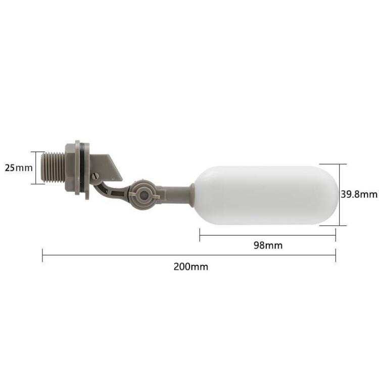 3/4 Inch/25mm Gray Mini Plastic Float Valve for Aquariums/Humidifiers ...