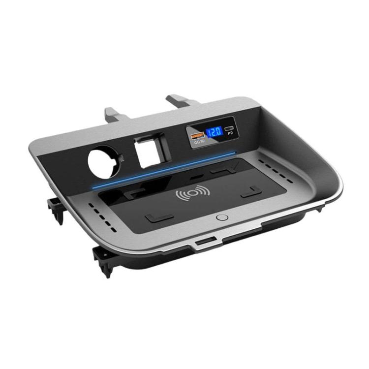 

For Toyata RAV4 Wireless Car Charger With Digital Display, Spec: 15W Left