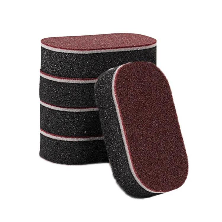 

5pcs /Set Household Rust Remover Pot Cleaner Black Grime Diamond Abrasive Sponge Brush(11.8x7.2x3cm)