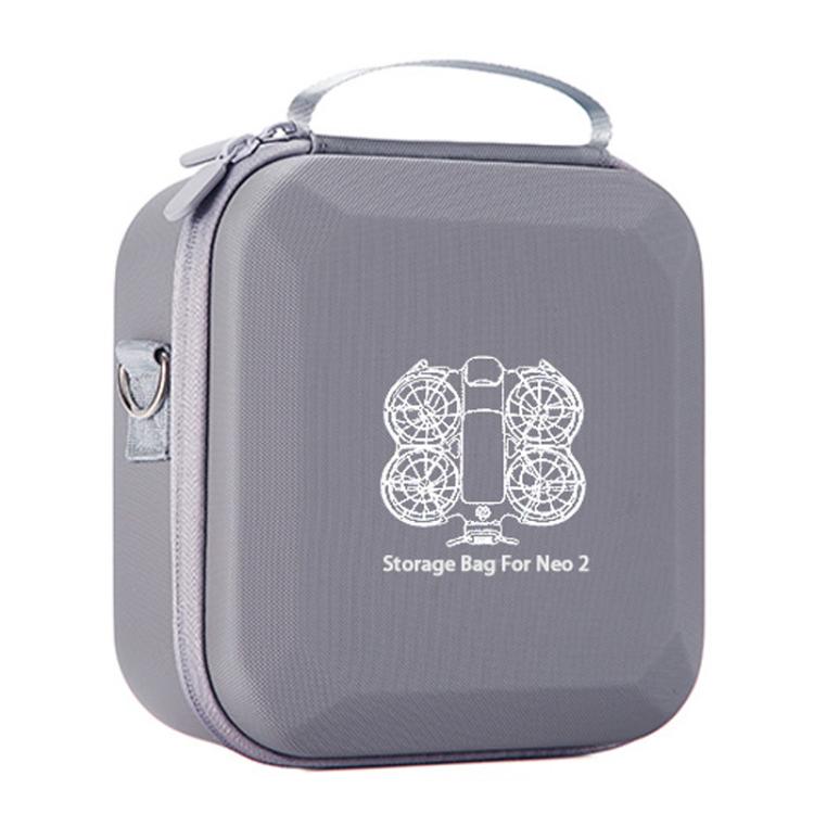 

For DJI Neo 2 Host Hard Case Organizer Outdoor Portable Storage Bag(Gray With Pattern)